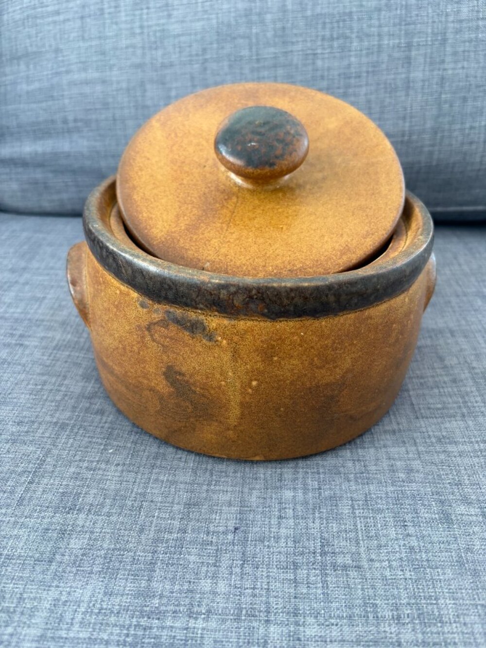 McCoy Canyon Mesa 1421 Crock Stoneware Chili Bean Pot w/ Lid Casserole Dish USA